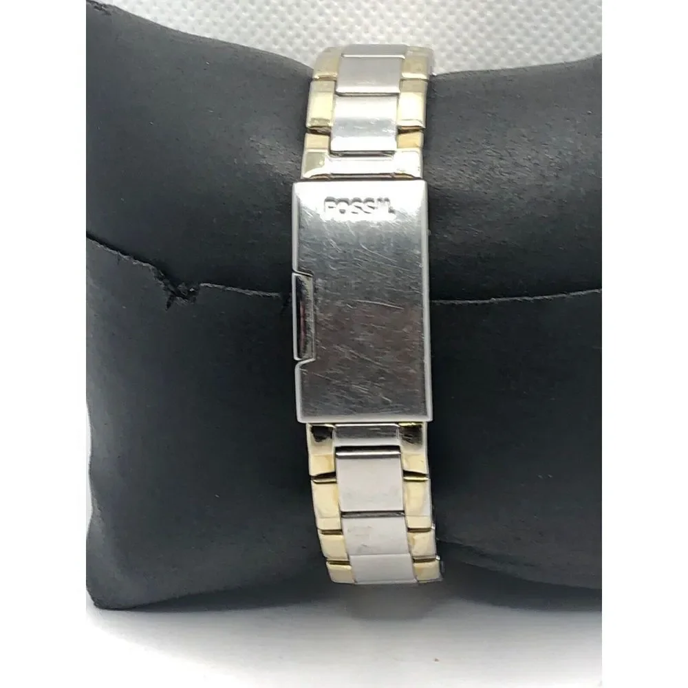 Fossil AM4187 Mens Two Tone Stainless Steel Analog Dial Quartz Wrist Watch HK465